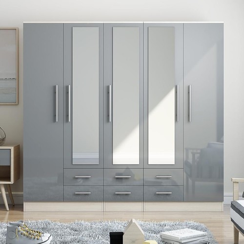 Modern door mirrored - modern, 5