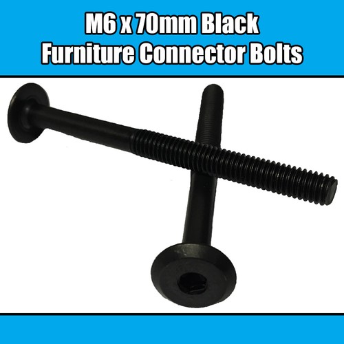 70mm black furniture - m6,