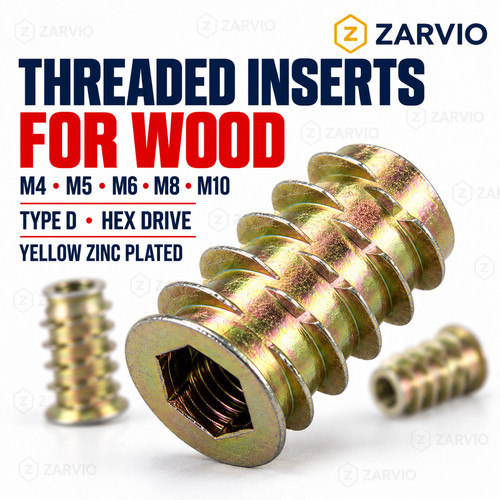 Threaded inserts for wood - inserts,