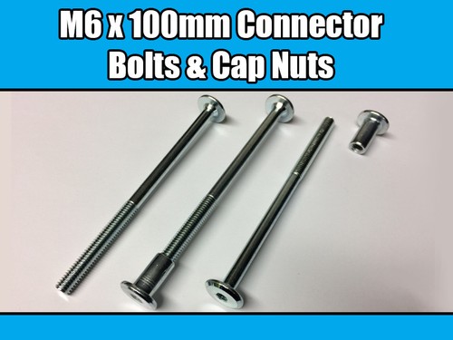 100mm furniture connector - m6,