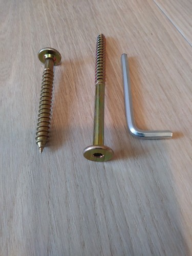 Flat head hex drive furniture - head,