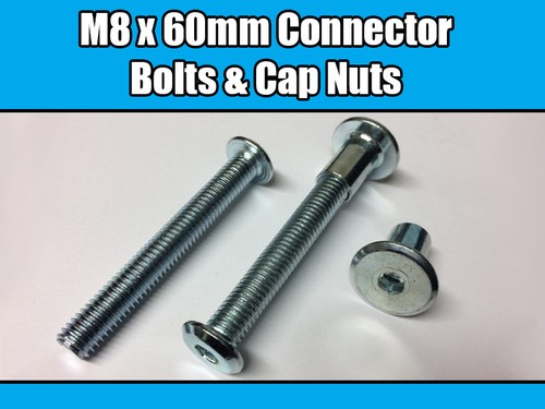 60mm furniture connector - m8, x