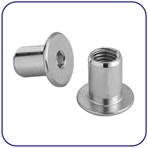 Sleeve nuts flat head - m5, m6