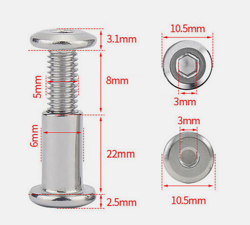Furniture bolts nuts flat - x, bolts+nuts