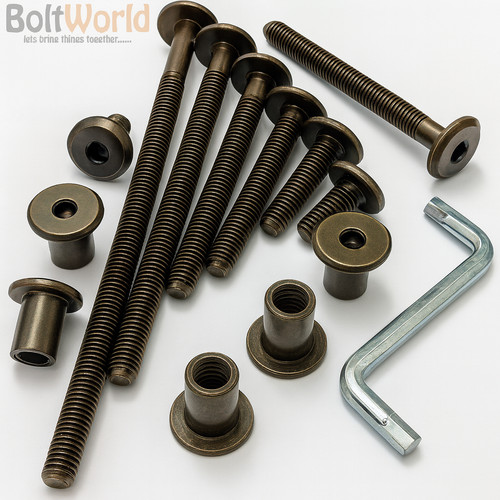 Bronze furniture bolts - bronze,