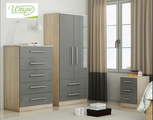 High gloss trio - gloss, bedroom