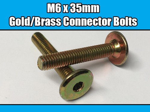 35mm gold brass - x, yellow