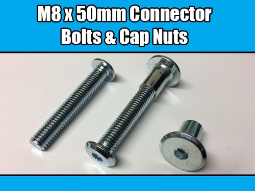 50mm furniture connector - m8, x